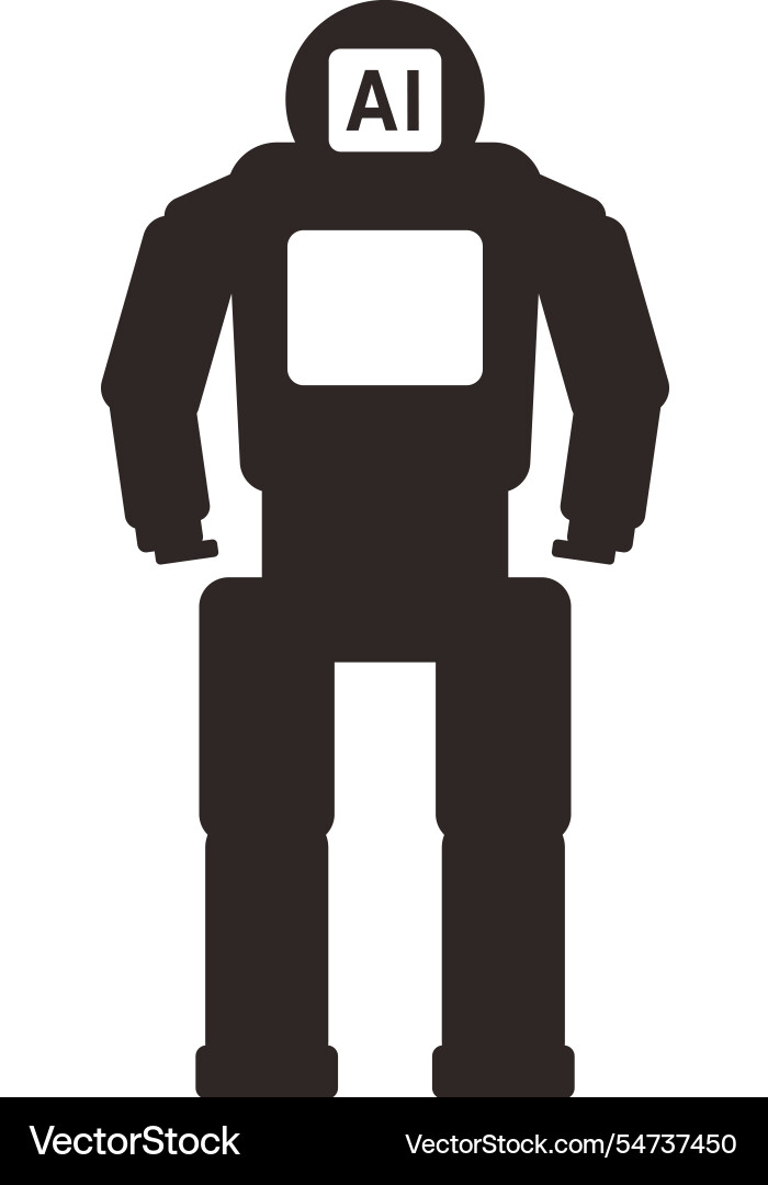 Smart robot machine Vector Image