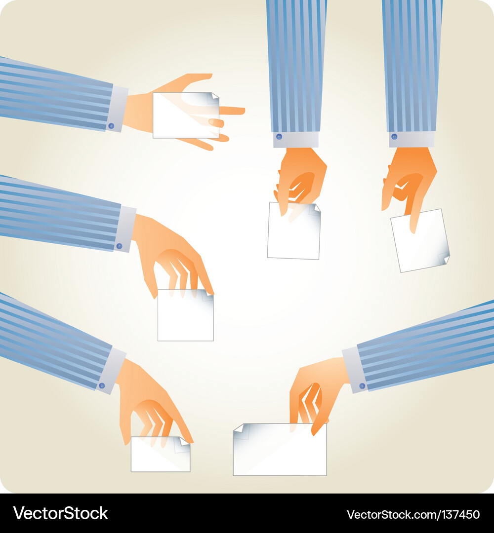 Useful hands set Vector Image
