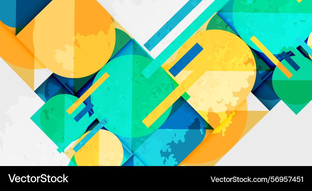 Abstract geometric composition overlapping shapes Abstract geometric composition overlapping shapes vector image