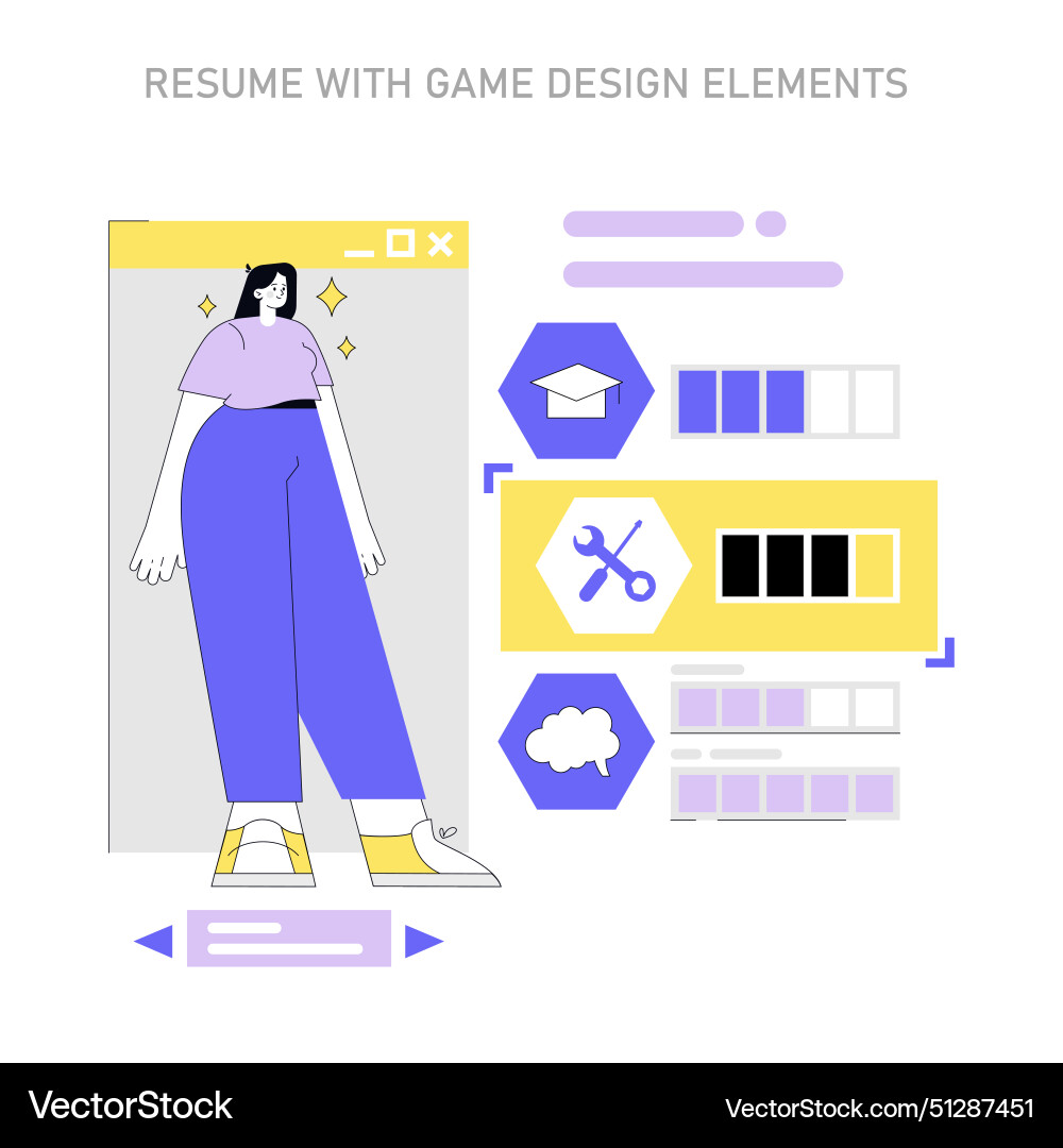 Alternative types summaries flat Alternative types summaries flat vector image