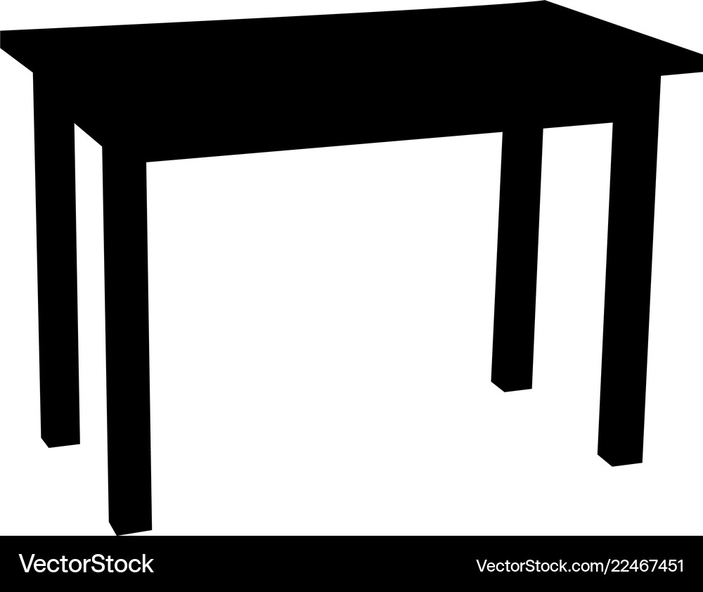 Black table (22467451) – Royalty-Free Vector | VectorStock, image size:1000x842