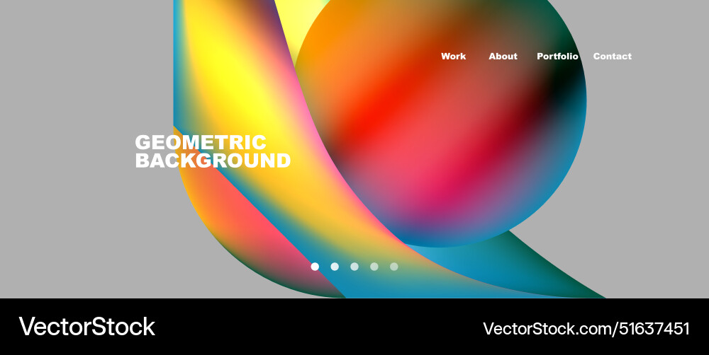 Web page design with geometric elements - circle Web page design with geometric elements - circle vector image