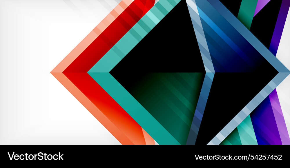 Abstract background color triangles and arrows Abstract background color triangles and arrows Vector Image
