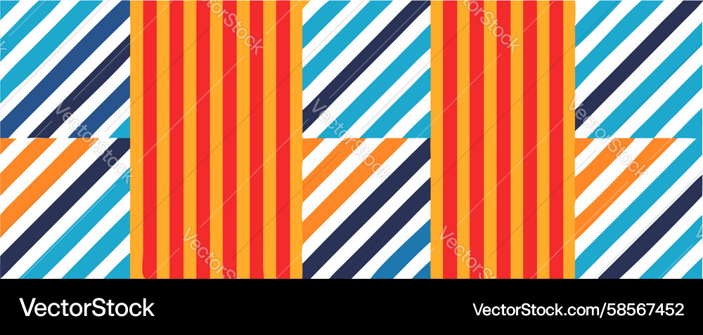 Diagonal Striped Abstract Pattern Vector Image