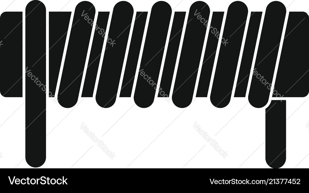 Induction spring coil icon simple style Vector Image