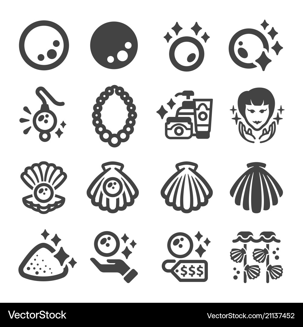Pearl icon Royalty Free Vector Image - VectorStock