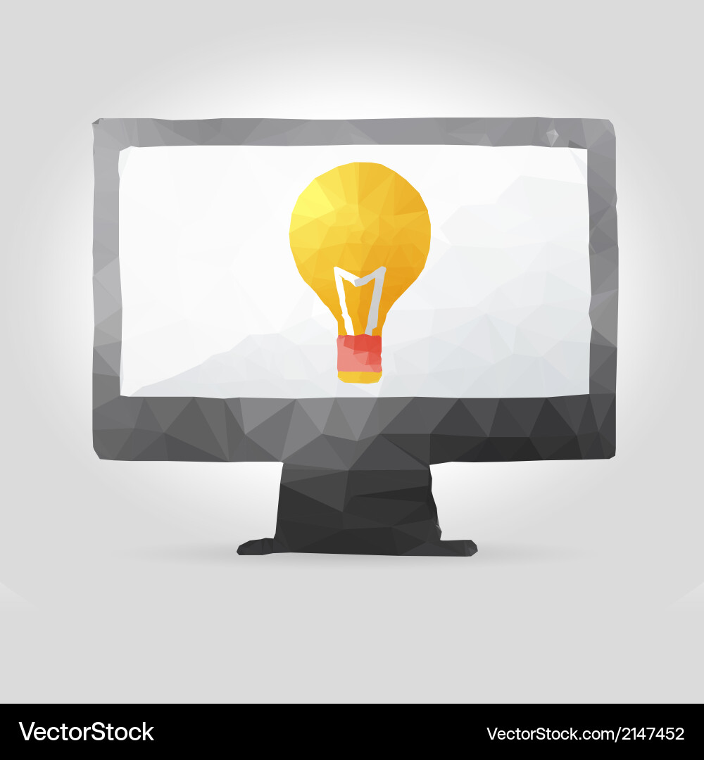Polygon Screen Display vector image