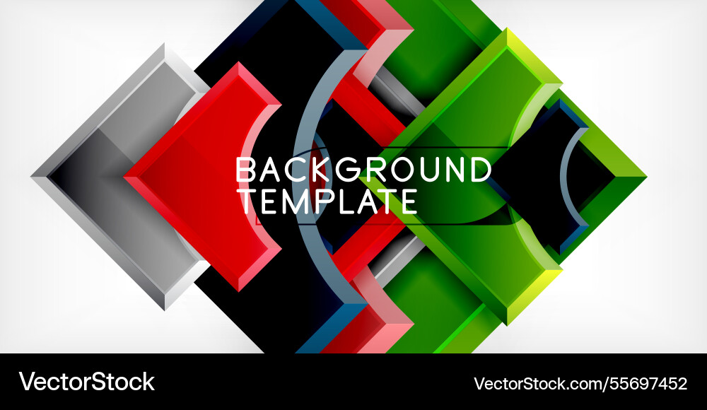 Square arrow shapes with round elements Square arrow shapes with round elements Vector Image