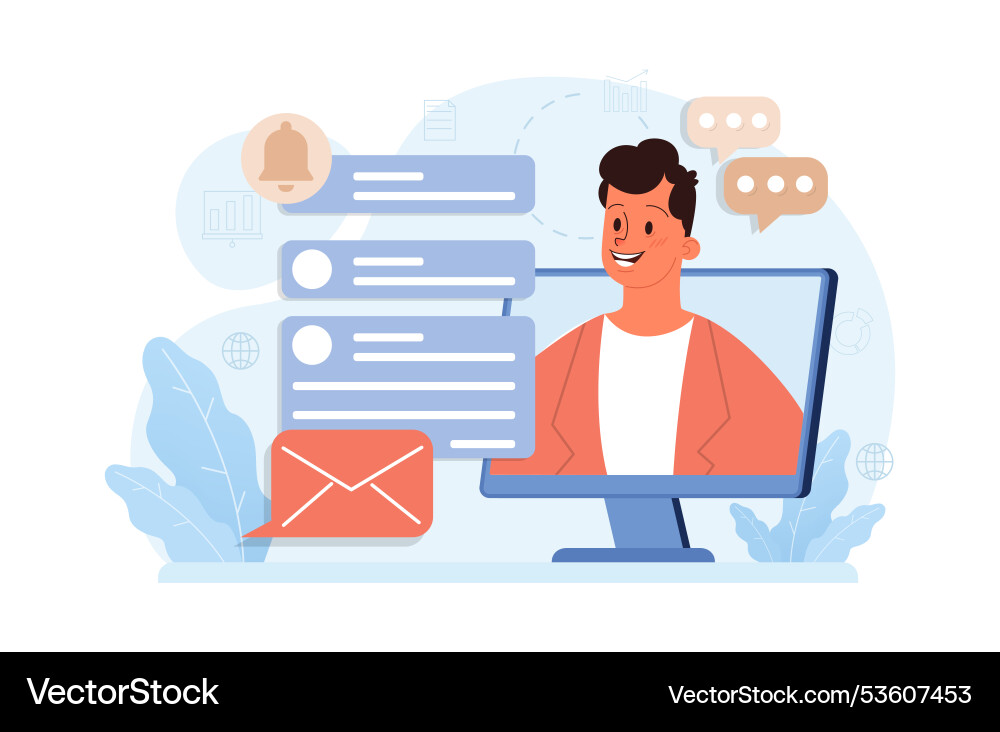 Hybrid work characters with a flexible schedule Hybrid work characters with a flexible schedule vector image