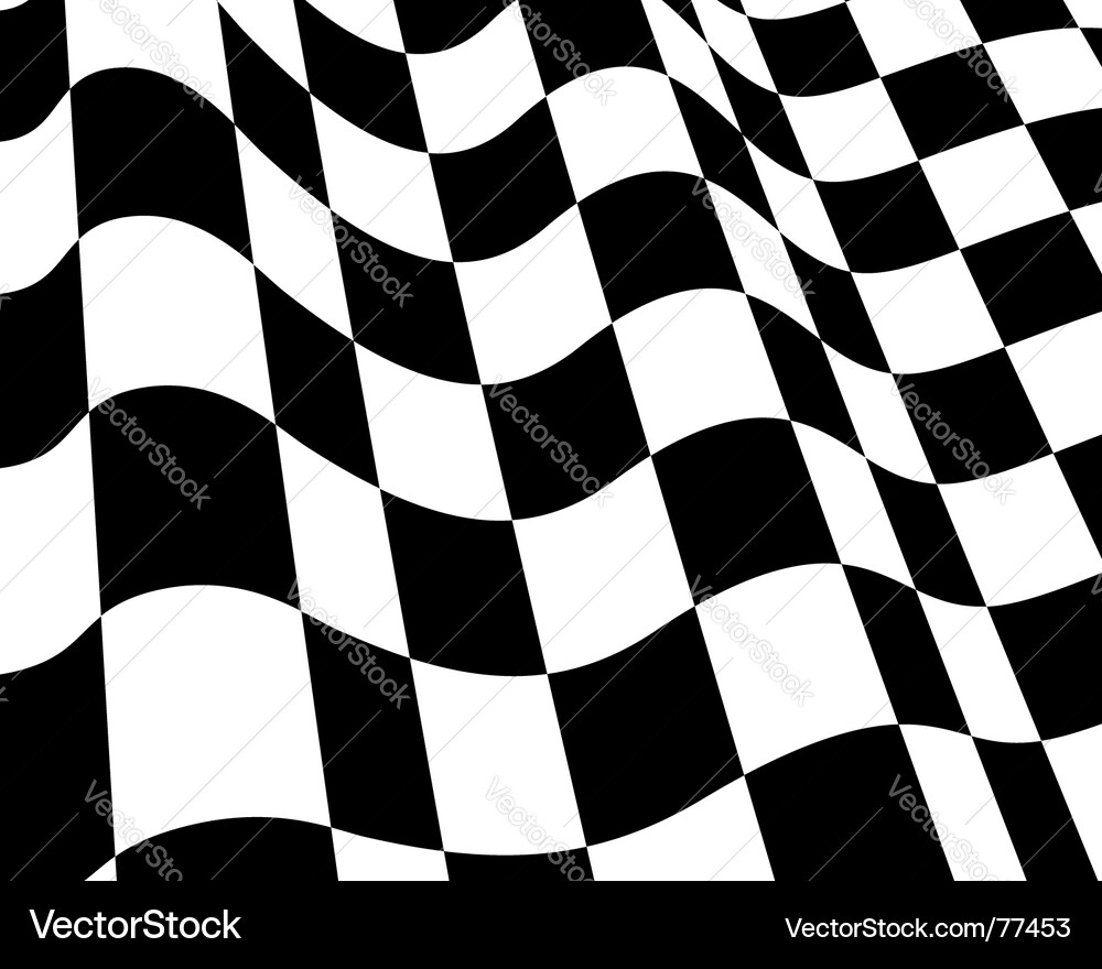 Racing Checkered Flag Pattern vector image