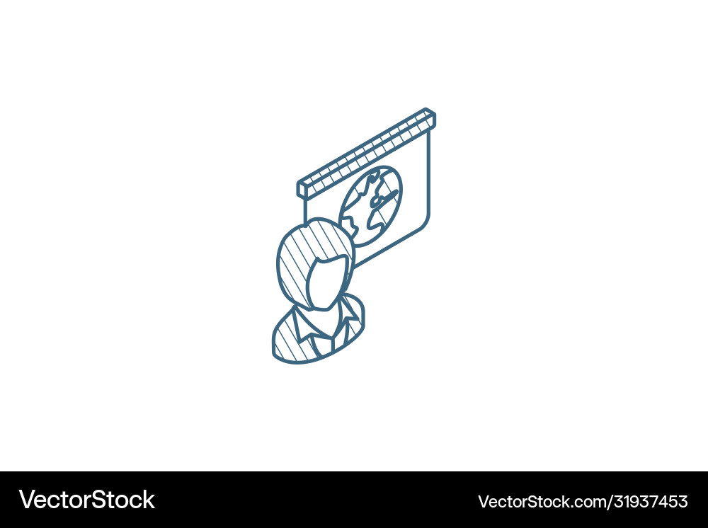 Wf weather forecast girl whit geography map Wf weather forecast girl whit geography map vector image