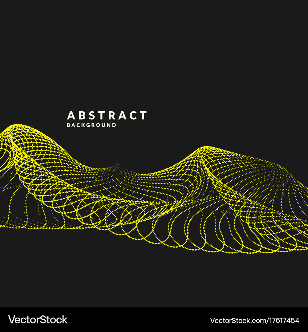 Abstract background with dynamic waves Vector Image