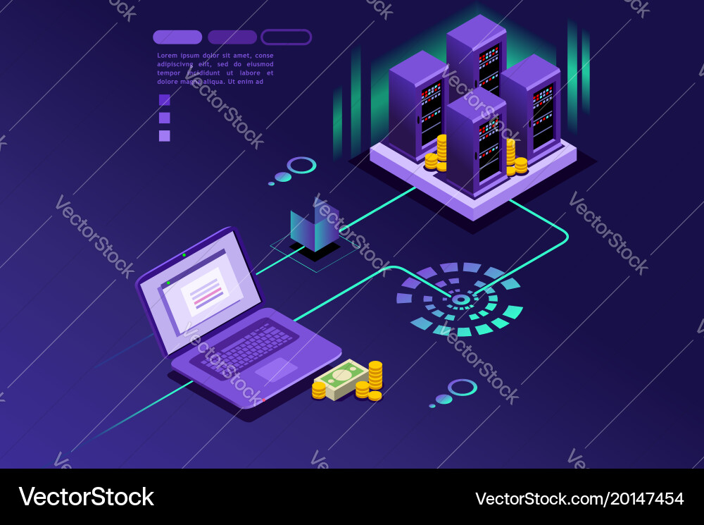 Internet Payment Records Vector Image