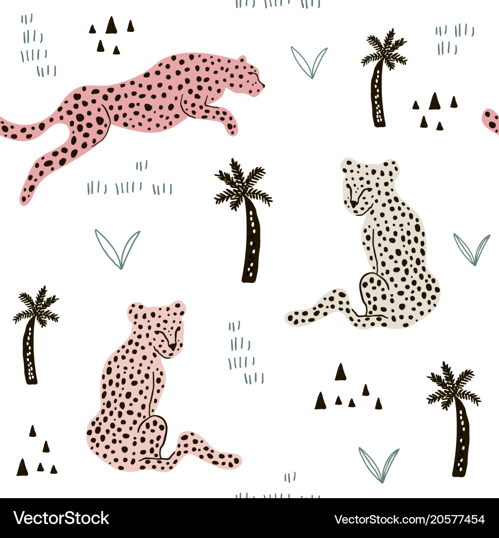 Leopard Pattern - Seamless Texture vector image