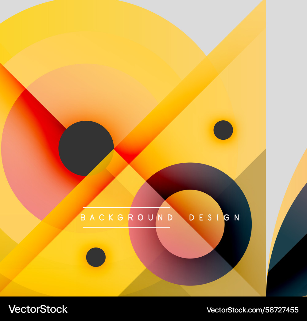 Abstract geometric design overlapping shapes Abstract geometric design overlapping shapes Vector Image