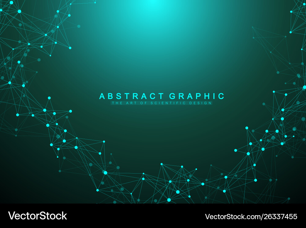 Connected Data Network Abstract vector image