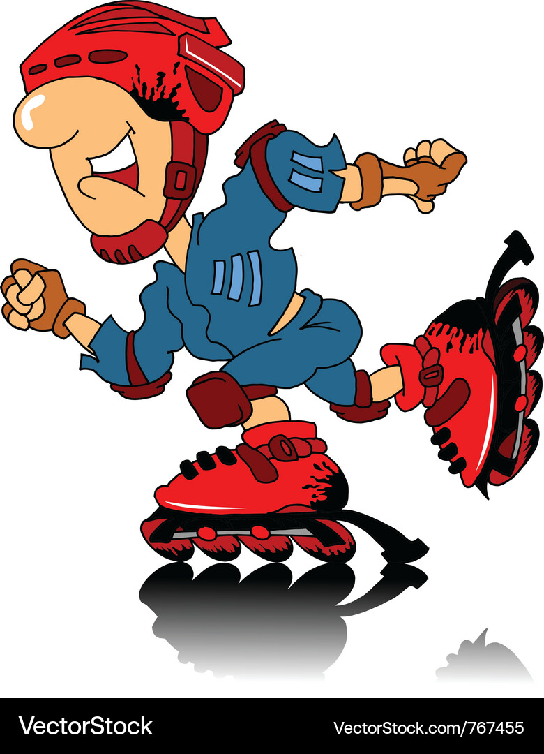 Rollerblader Fun Vector Image