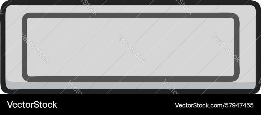 Simple Rectangular Screen vector image