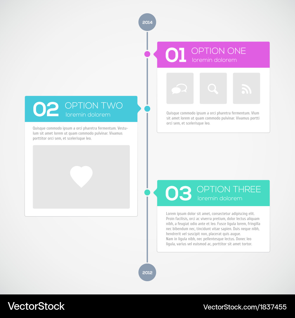 Timeline Concept - Modern Layout Royalty Free Vector Image