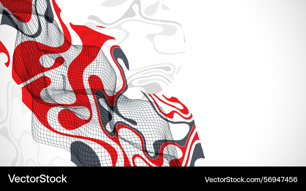 Abstract wave is made in a frame style template Abstract wave is made in a frame style template vector image