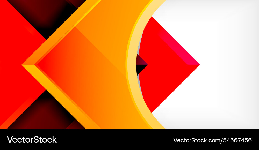 Arrow with round elements color geometric shapes Arrow with round elements color geometric shapes vector image