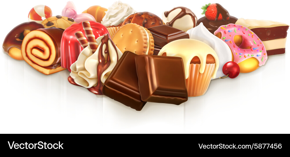 Chocolate confectionery Royalty Free Vector Image