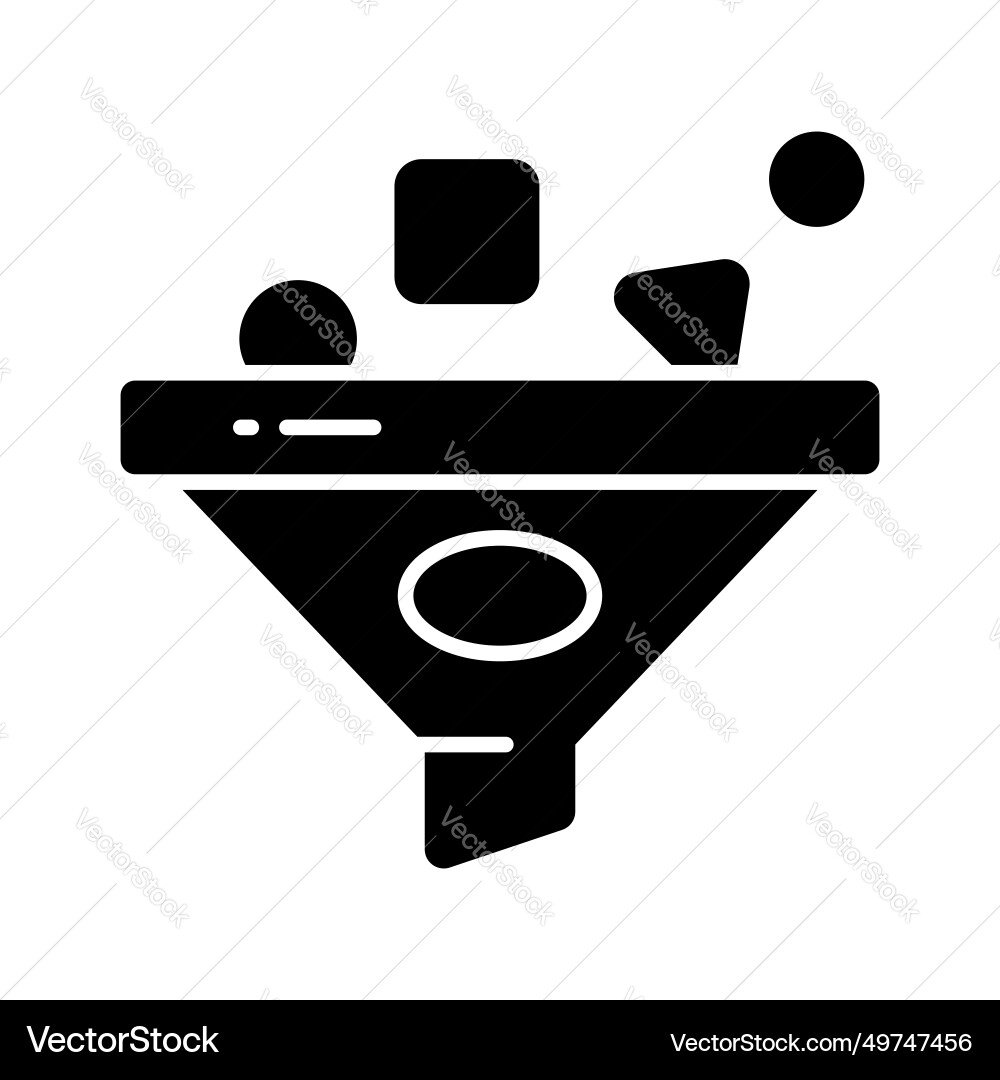 Data filtering design in trendy style concept vector image