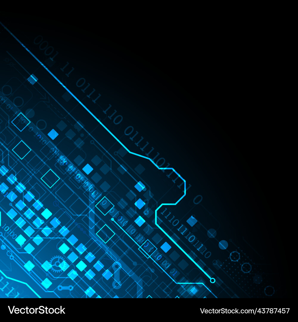 Abstract background on technological Vector Image
