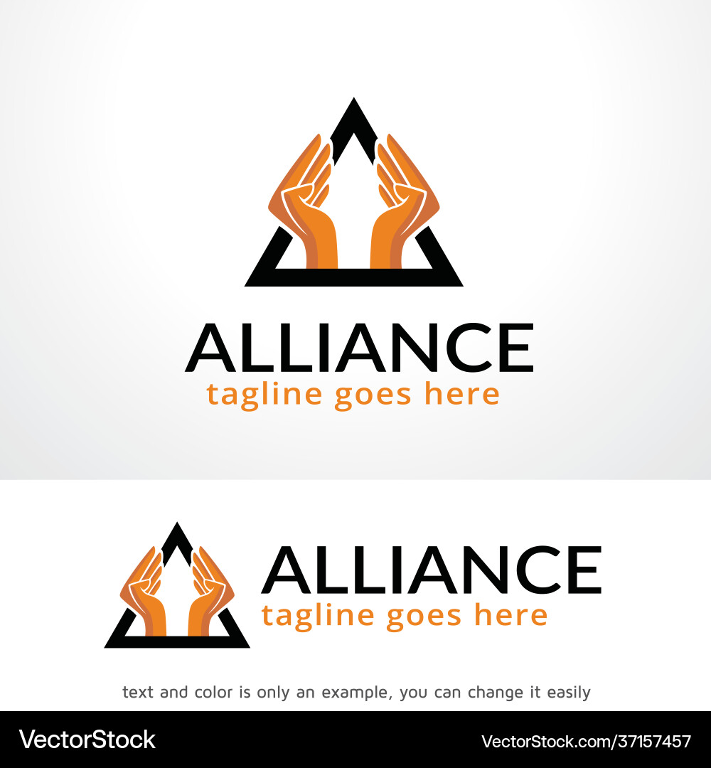 Allianz Logo Vorlage Design Emblem Allianz Logo Vorlage Design Emblem vektorbild