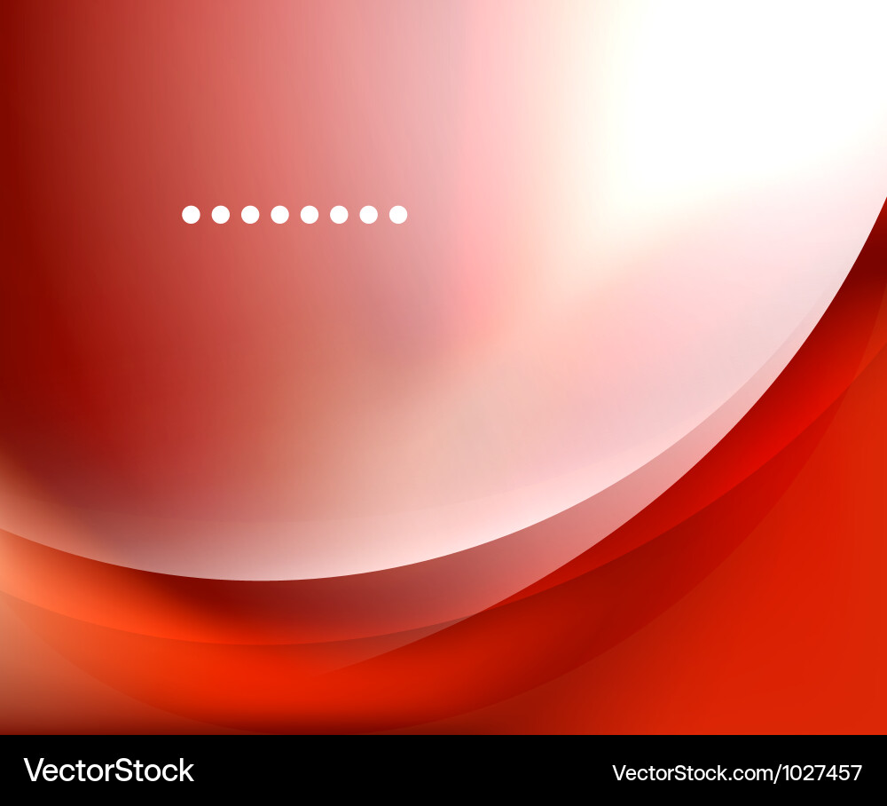 Dynamic Red Wave Background vector image