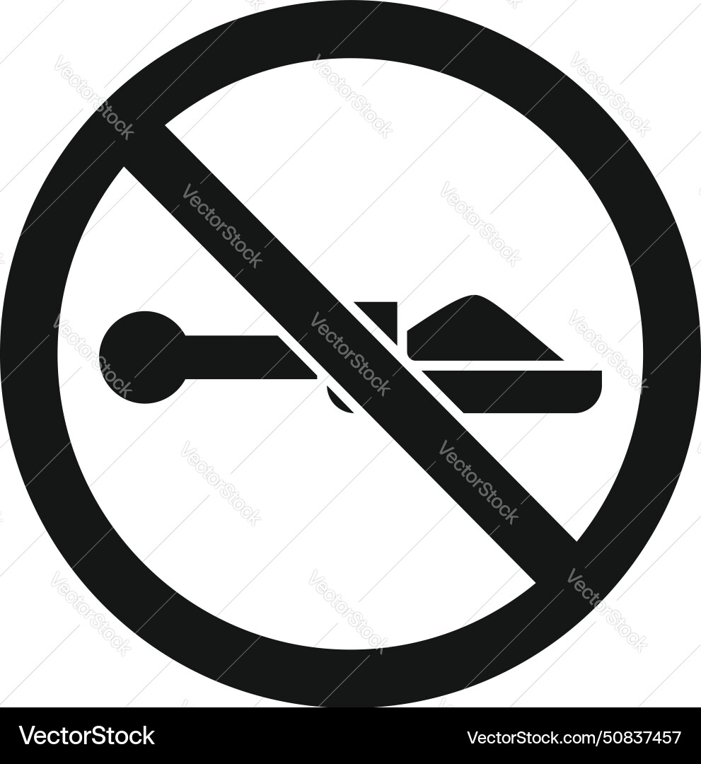 No flour using icon simple gluten Royalty Free Vector Image