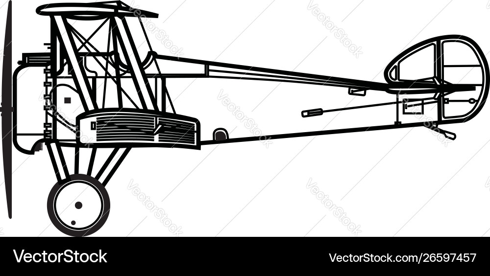 Sopwith camel vector image