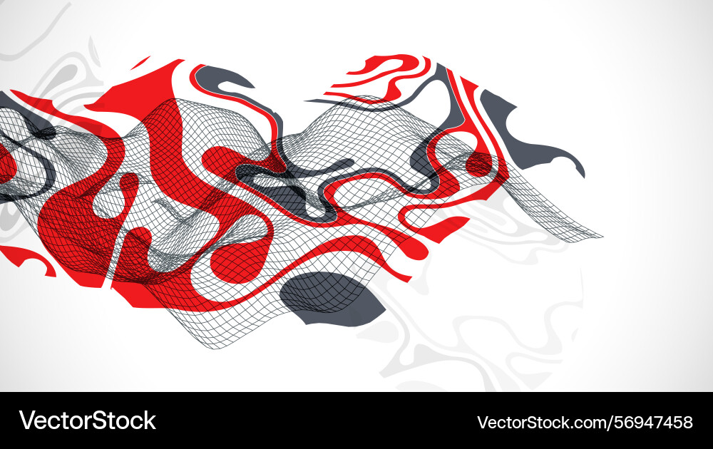 Abstract wave is made in a frame style template Abstract wave is made in a frame style template vector image