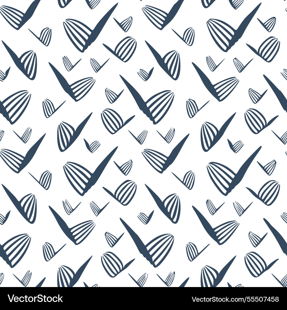Seamless pattern with a simple abstract drawing Vector Image