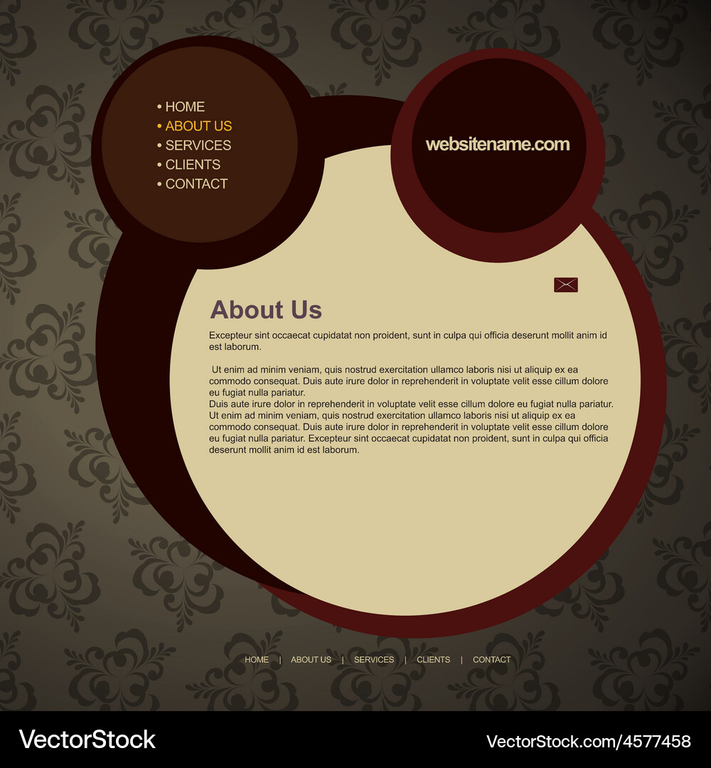 Web layout Vector Image