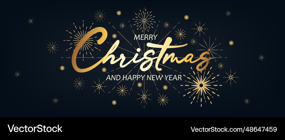 Christmas card invitation design geometric line Vector Image