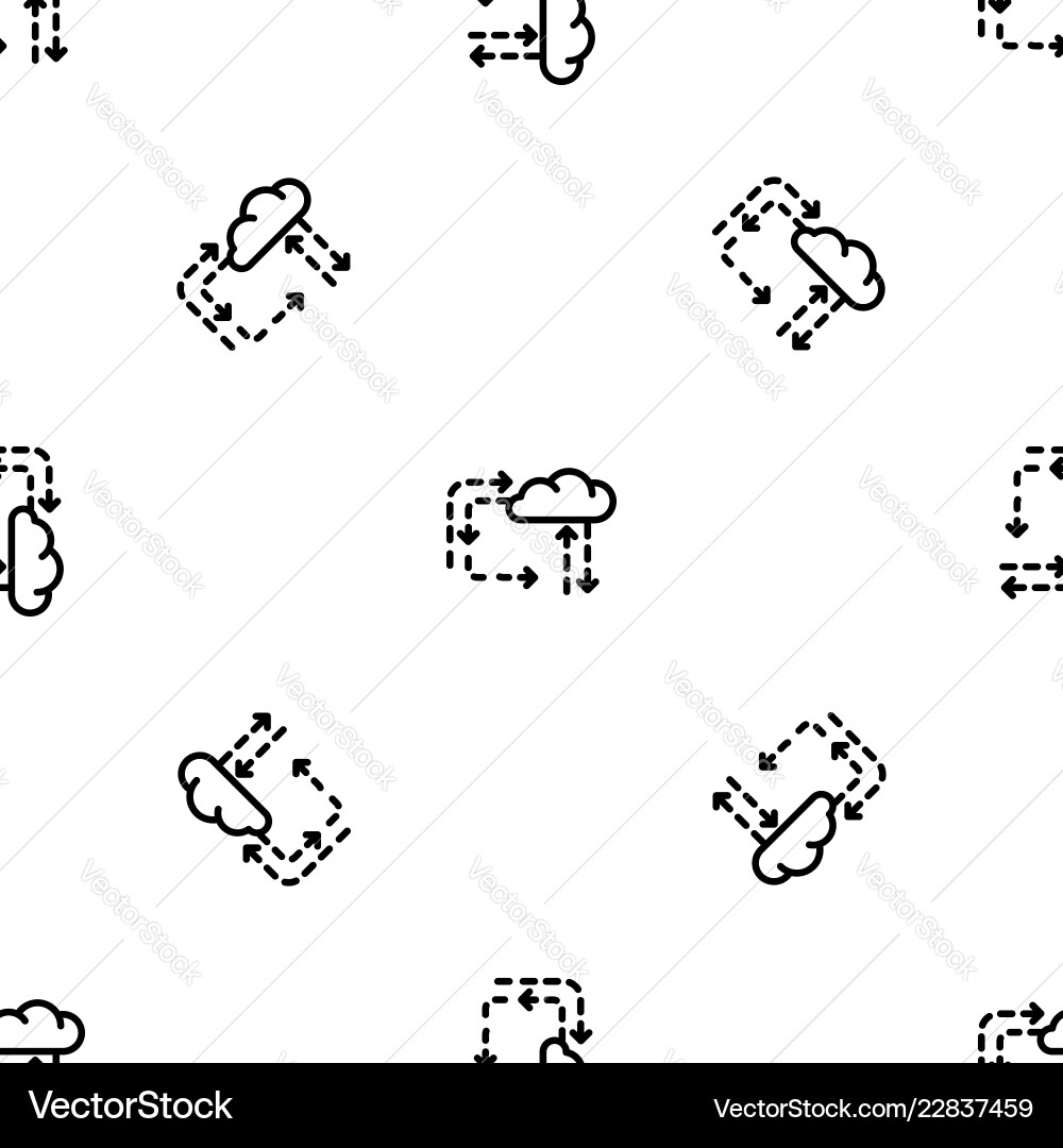 Cloud direction pattern seamless Cloud direction pattern seamless vector image