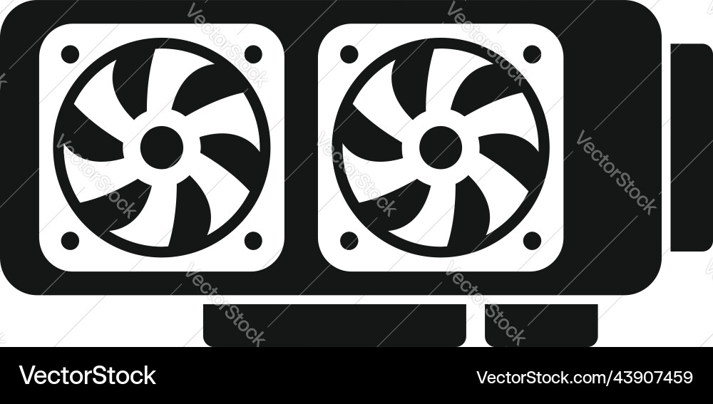 Gpu hardware icon simple computer card Vector Image