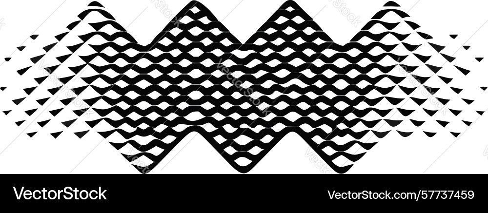 Gradient halftone chevron pattern dynamic vector image