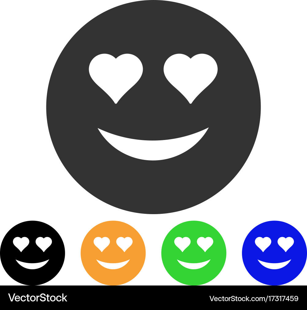 loveitლ(´ڡ`ლ)❣️ Love smiley icon (17317459) – Royalty-Free Vector | VectorStock