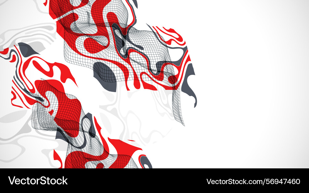 Abstract wave is made in a frame style template Abstract wave is made in a frame style template vector image