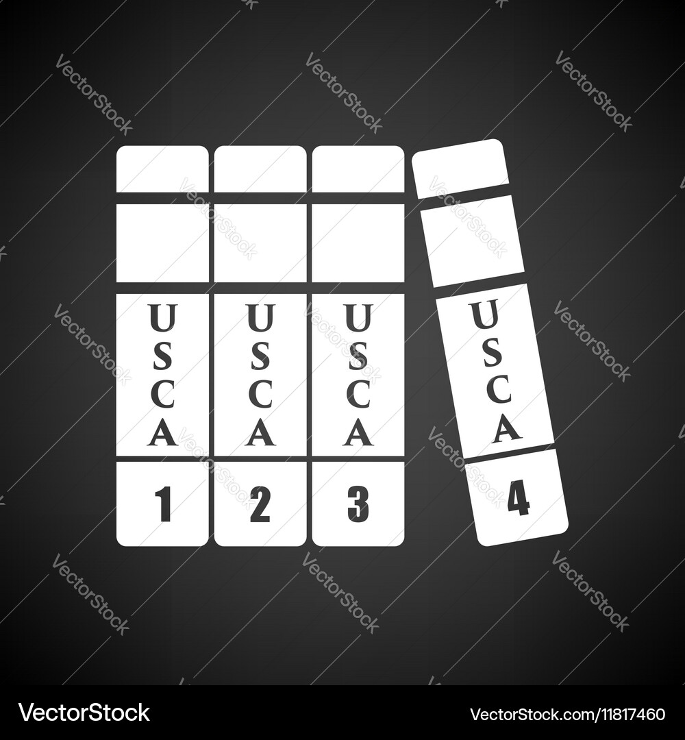 Code of laws icon vector image