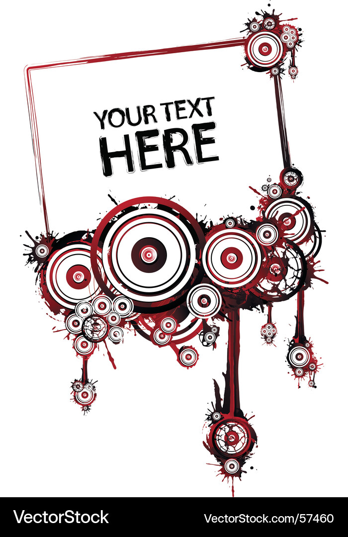 Dynamic Music Frame Vector Image