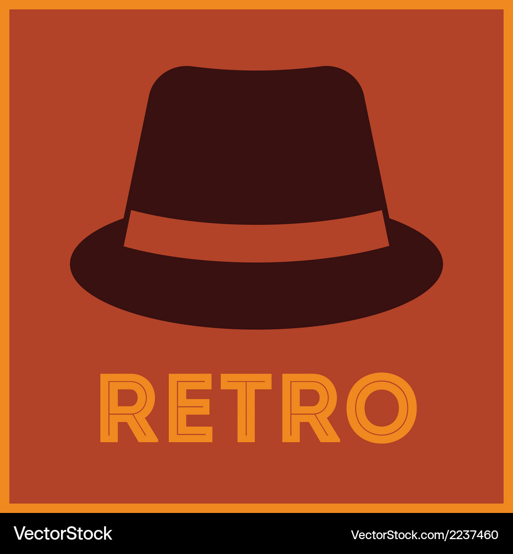 Retro style design over red background Vector Image