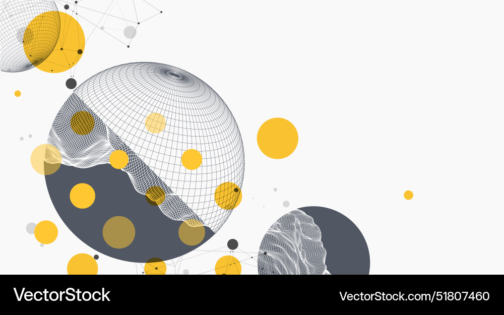 Sphere Thema mit verbundenen Linien in der Technologie Sphere Thema mit verbundenen Linien in der Technologie vektorbild