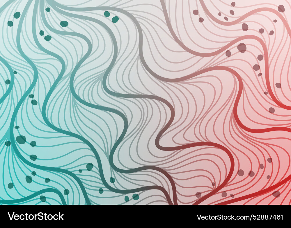 Abstract green line red wave curve presentation Abstract green line red wave curve presentation vector image