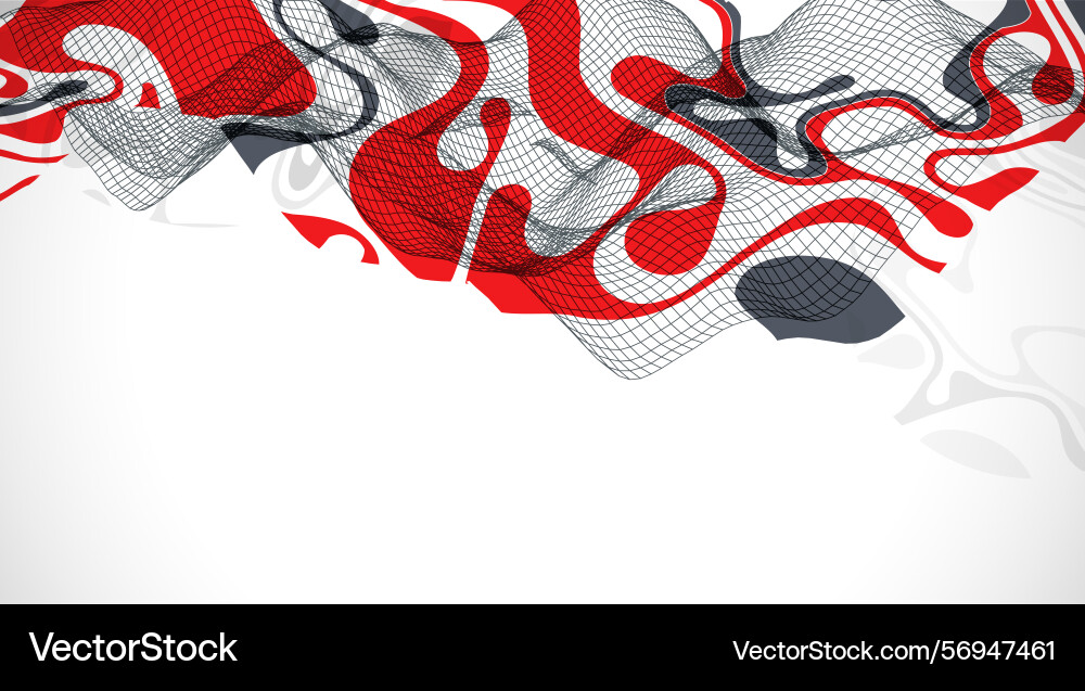 Abstract wave is made in a frame style template Abstract wave is made in a frame style template vector image