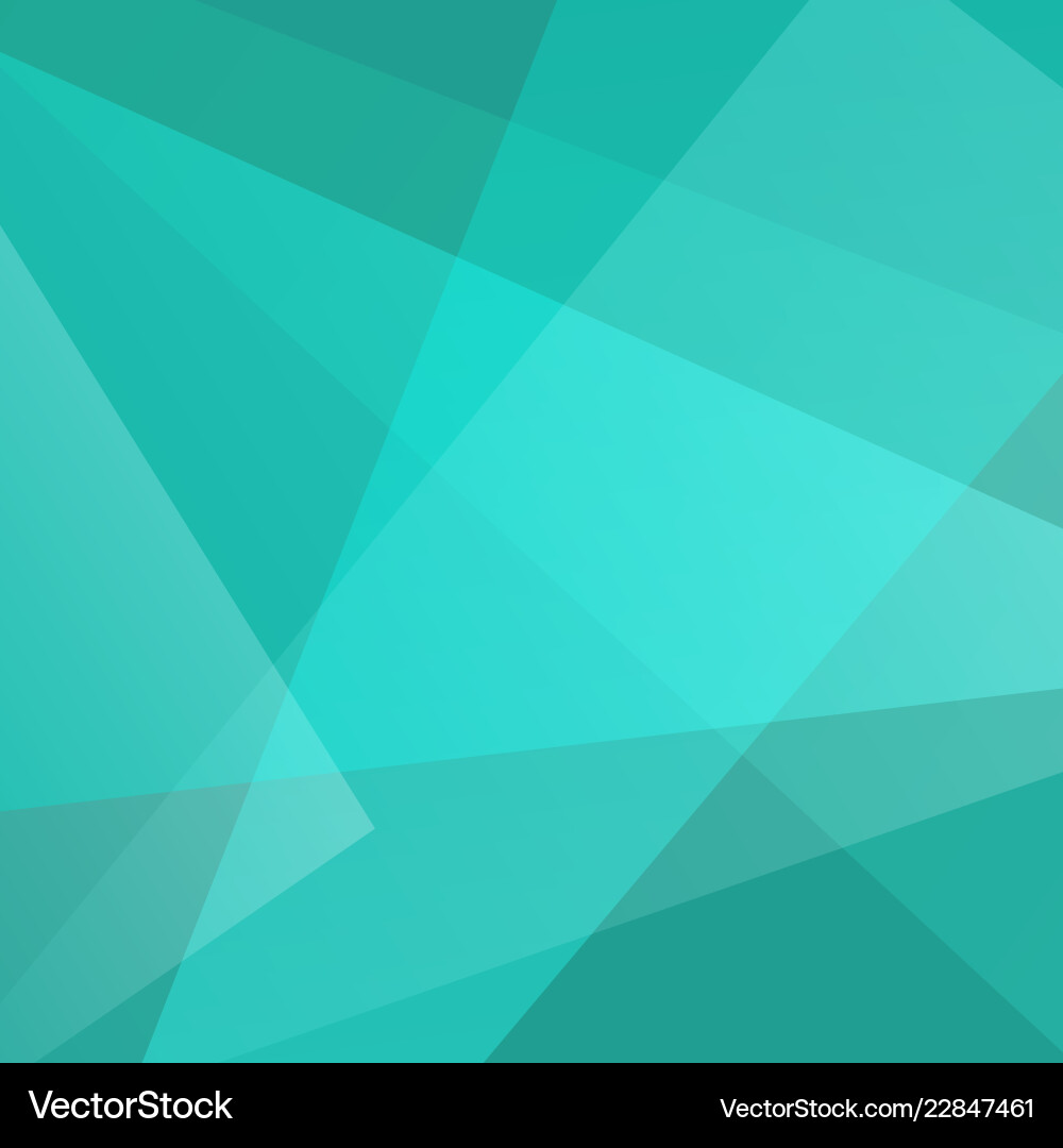 Geometric Teal Polygonal Background vector image