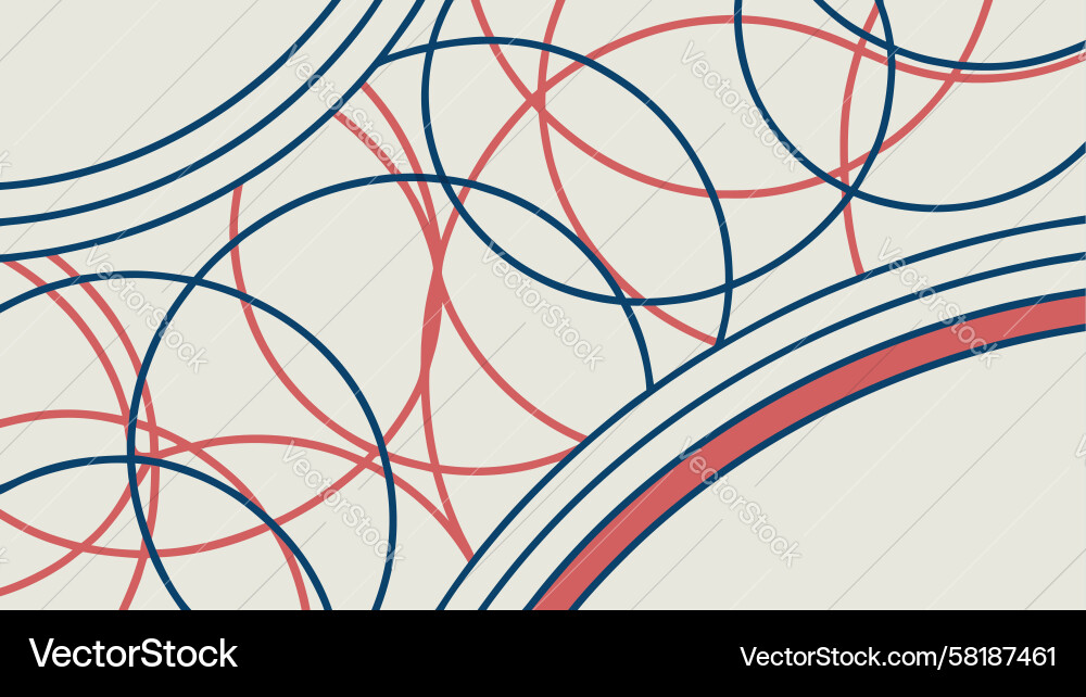 Harmonious Overlapping Circles Vector Image