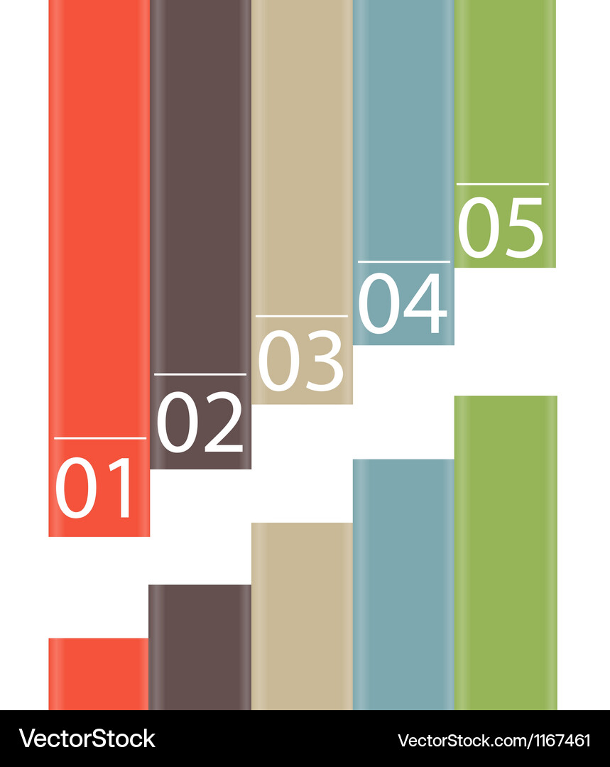 Modern Data Visualization Elements Vector Image